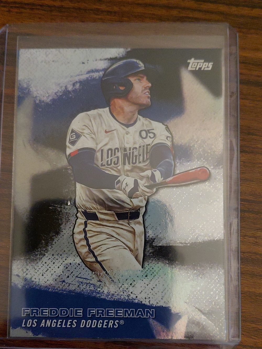 Topps Freddie Freeman Dodgers Card - Blue, White, Red